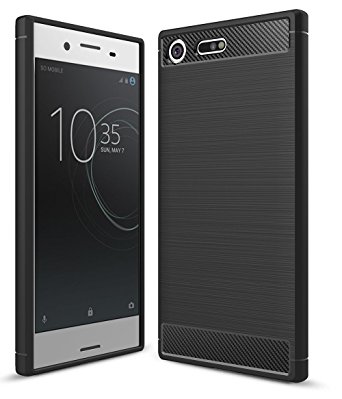Xperia XZ1 Compact Case, Sucnakp TPU Shock Absorption Technology Raised Bezels Protective Case Cover for Sony Xperia XZ1 Compact Phone (TPU Black)