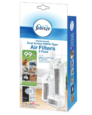 Febreze FRF102B Replacement Dual Action Filter, 2-Pack