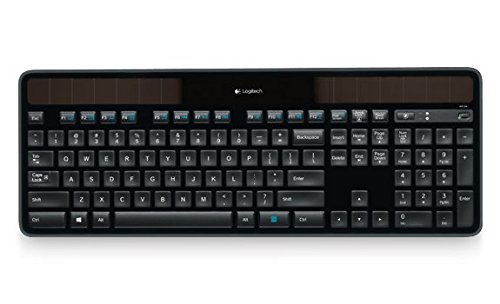 Logitech K750 Wireless Solar Ultra-thin Keyboard PC Windows Black English/Spanish Layout