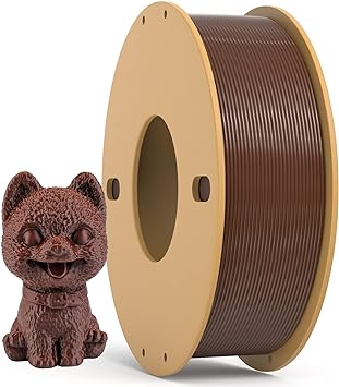 3Dgenius PLA 3D Printer Filament PLA Filament 1.75mm 250g Spool 3D Printing Filament 1.75mm PLA Filament Dimensional Accuracy  /- 0.03mm, Brown PLA Fit Most FDM Printers