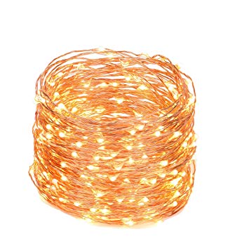 ZAECANY LED String Lights 99ft 300 LEDs Fairy String Lights for Bedroom, Patio, Indoor/Outdoor Waterproof Copper Lights for Birthday, Wedding, Party Starry Lights UL Listed Warm White