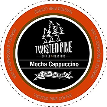 Twisted Pine Coffee Mocha Cappuccino Cappuccino, Single-Serve Cups for Keurig K-Cup Brewers, 12 Count