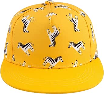 Kids Boy Girl Baseball Cap Baby Sun Hat Adjustable Toddler Trucker Hats with Flat Brim for Summer Outdoor