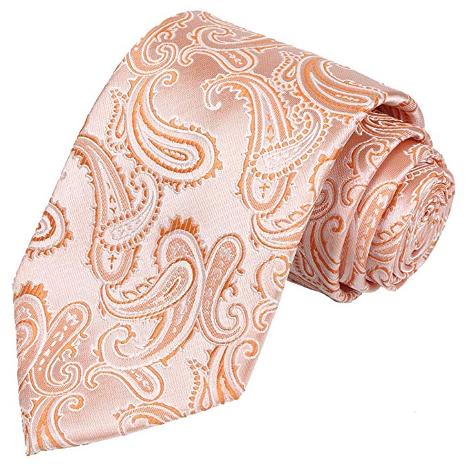 KissTies Mens Extra Long Tie Paisley Pattern Necktie   Gift Box (63'' XL)