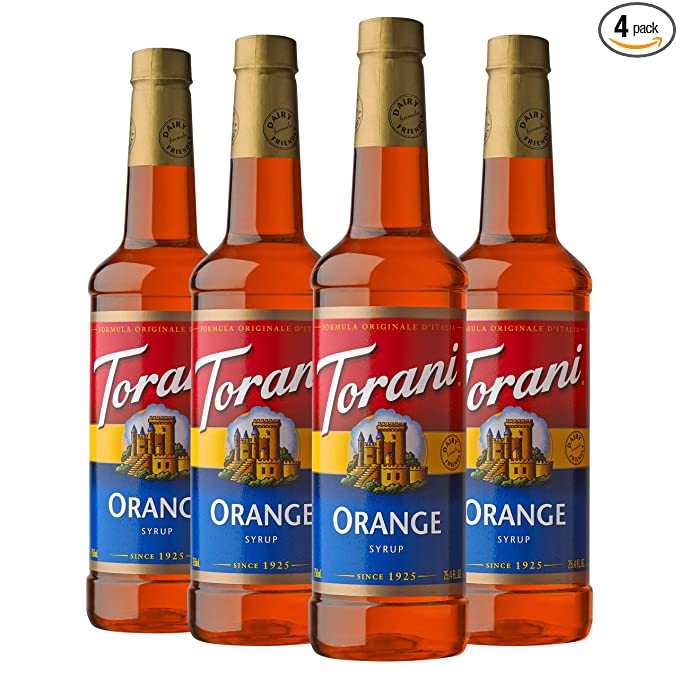 Torani Syrup, Orange, 25.4 Ounces (Pack of 4)