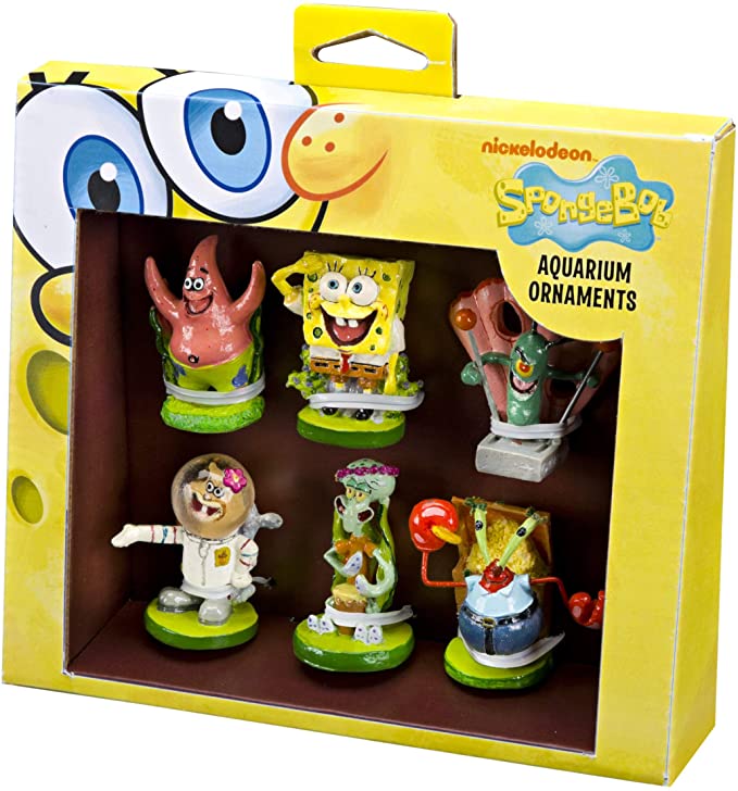 Penn-Plax 6-Piece Spongebob Squarepants Mini Set