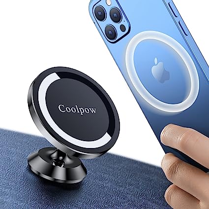 for iPhone MagSafe Car Mount Dashboard 【Stronger Magnets】 Magnetic Phone Holder for Car【All Metal 】 Mag Safe car Mount for Car Dash Fit iPhone 14 13 12 Pro Max Plus Mini MagSafe Case &Cell Phone