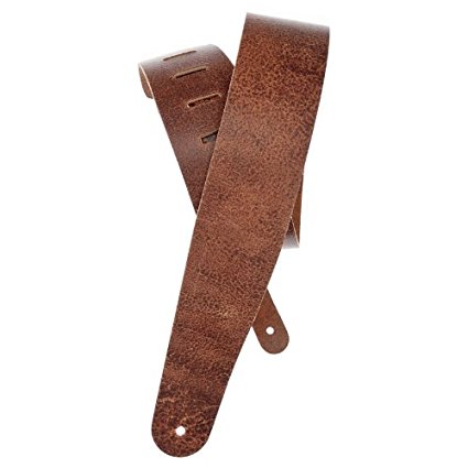 Planet Waves Blasted Leather Guitar Strap, Brown