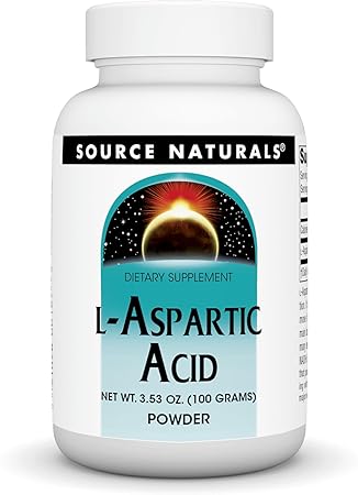 L-Aspartic Acid Powder 100 Gram Source Naturals, Inc. 3.53 oz Powder