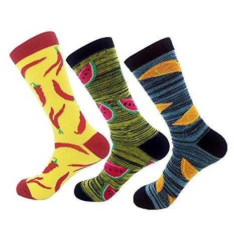 ARTALL Men's Soft Casual Crew Colourful Socks Pack of 2