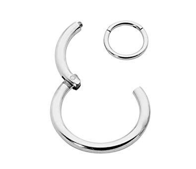 365 Sleepers 316L Surgical Steel 20G, 18G, 16G, 14G, 12G, 10G Hinged Segment Ring Body Piercing - Sold Individually