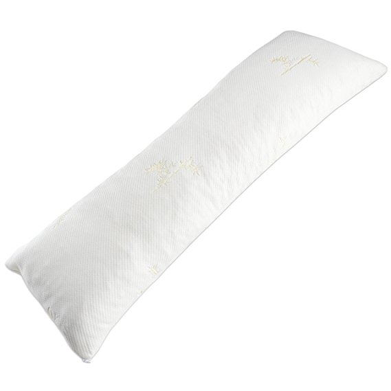 Milliard Body Pillow with Shredded Memory Foam (Long Pillow) with Ultra Soft Removable Bamboo Cover