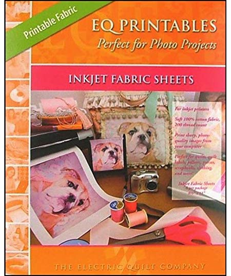 Electric Quilt Photo 6pc Printables Inkjet Fabric Sheet, Off-White