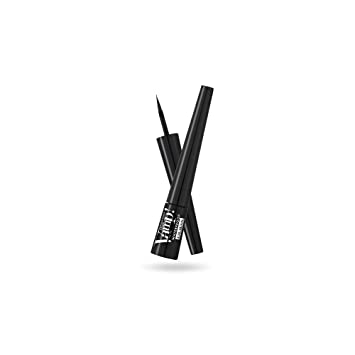 Pupa Milano Vamp! Definition Liner Waterproof - Extreme Hold Eyeliner with a Felt Applicator - Defined And Intense - Homogeneous And Flawless - No Smudging Guaranteed - 001 Glossy Black - 0.85 Oz