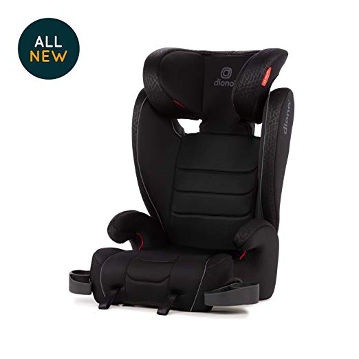 Diono Monterey XT Latch, 2-in-1 Expandable Booster Seat, Black