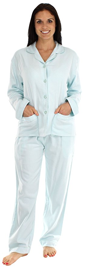bSoft Bamboo Flannel Classic Button Up Pajamas