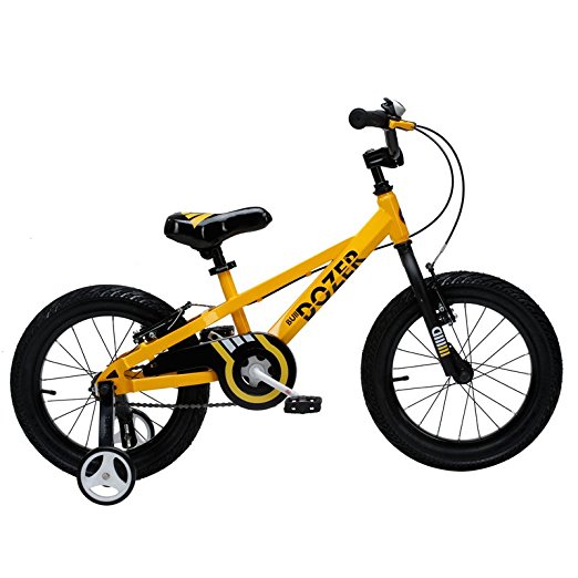 Royalbaby Bull Dozer Fat Tire kids bike, 16 inch or 18 inch, All-Terrain Boy's bike for energetic kids, BURLY kid's bike with training wheels and kickstand, 2017 newly-launched