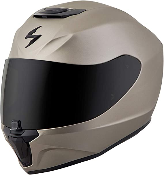 Scorpion EXO-R420 Solid Adult Street Motorcycle Helmet - Titanium/Small