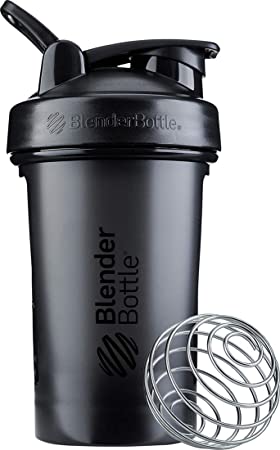 BlenderBottle Classic V2 Shaker Bottle, 20oz, Black