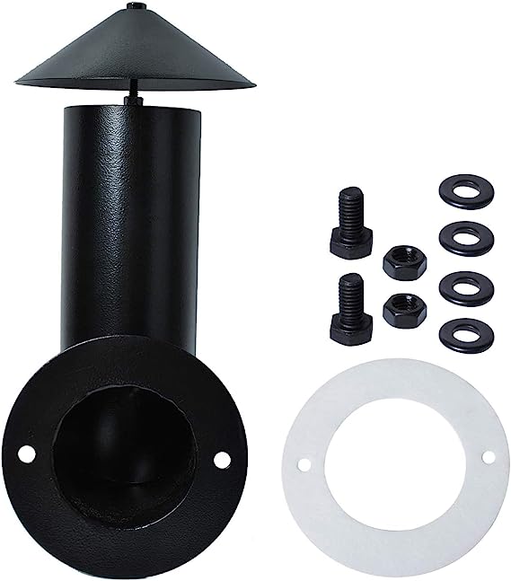 Pellet Grill Smoke Stack Chimney Replacement for Pit Boss Traeger Camp Chef, Replacement Stack Smoker Kits with Umbrella, Gasket, Screw, Locking Washer & Washer