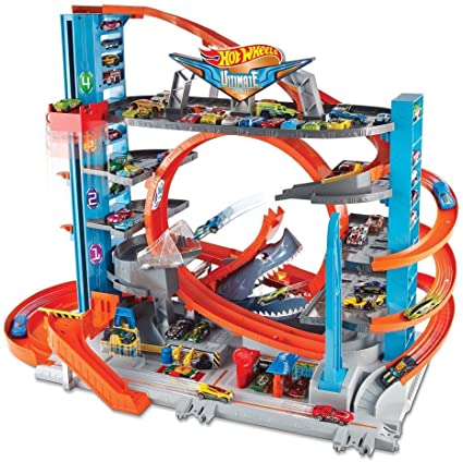 Hot Wheels City Ultimate Garage with Shark Attack