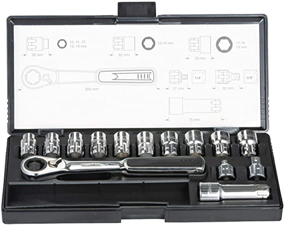 Makita B-65595 14 Piece Pass Thru Socket Set