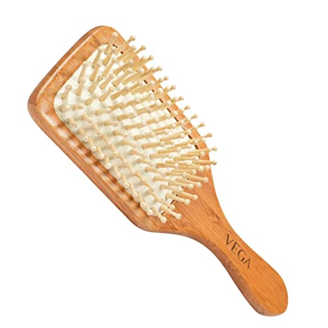 VEGA Wooden Bristle Paddle Brush, wooden colour, 140 g