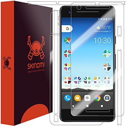 Google Pixel 2 Screen Protector   Full Body , Skinomi TechSkin Full Coverage Skin   Screen Protector for Google Pixel 2 Front & Back Clear HD Film