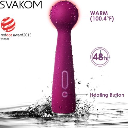 SVAKOM 100% Waterproof Vibrators Masturbation Long Lasting Sex Toys For Women Dildos Sexual Wellness Handheld Clitoral Stimulate Massagers with Heating Mode Emma Original