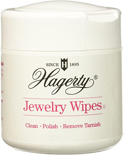 Hagerty 16740 3-by-5-inch Jewelry Care 20 Disposable Wipes, White