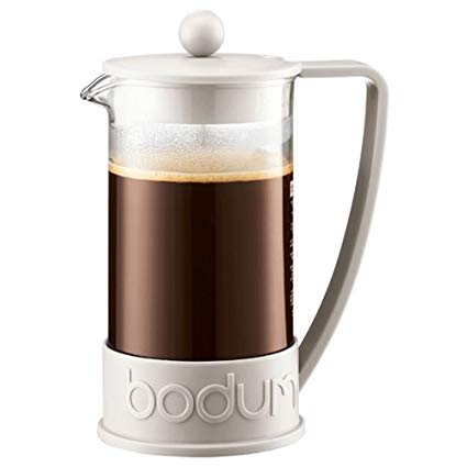 Bodum New Brazil 8-Cup French Press Coffee Maker, 34-Ounce, Off White