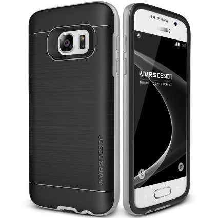 Galaxy S7 Case, VRS Design [High Pro Shield][Satin Silver] - [Military Grade Protection][Slim Fit] For Samsung S7