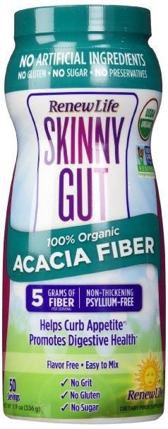 Renew Life Skinny Gut Organic Acacia Fiber Powder, 11.9 Ounce