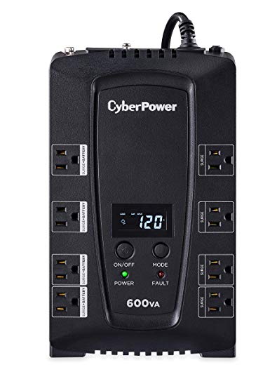 CyberPower CP600LCD Intelligent LCD UPS 600VA 340W Compact