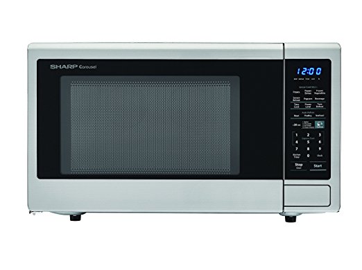 Sharp Microwaves ZSMC1442CS Sharp 1,000W Countertop Microwave Oven, 1.4 Cubic Foot, Stainless Steel