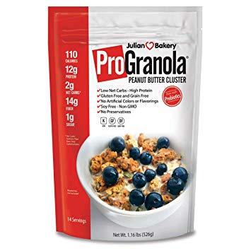 ProGranola® 12g Protein : Peanut Butter Cluster : (Low Net Carb : Gluten Free : Grain Free) (15 Servings)