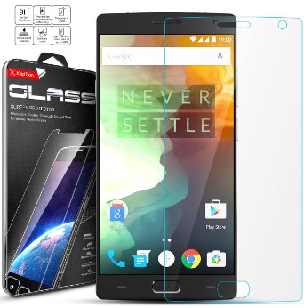 Oneplus 2 screen protector, Kaptron Tempered Glass Ultra-Clear High Definition Screen protector perfect fit for Oneplus two