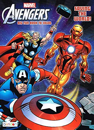 Marvel the Mighty Avengers Coloring Book "Saving the World!" Big Fun Book to Color by Marvel