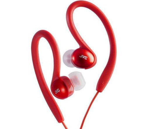 JVC HAEBX5R Inner Ear Sports Clip Headphones Red
