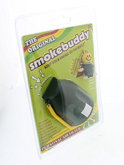 Smoke Buddy Personal Air Purifier Cleaner Filter Removes Odor -Green