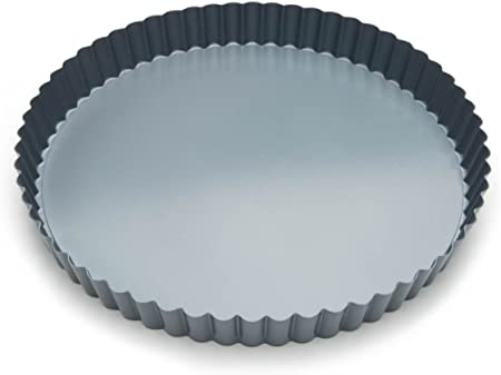 Fox Run Removable Bottom Non-Stick Tart and Quiche Pan, 9-Inch Diameter,Loose Bottom Quiche Pan - 9-inch