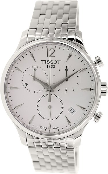 Tissot White Dial Stainless Steel Chronograph Quartz Men's Watch T0636171103700