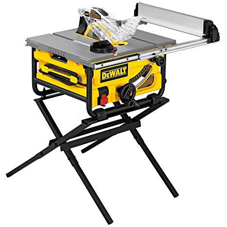 DEWALT DW745S Compact Job Site Table Saw with Folding Stand