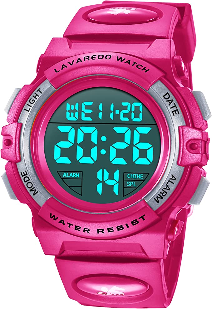 Kids Watch,Boys Watch for 3-15 Year Old Boys,Digital Sport Outdoor Multifunctional Chronograph LED 50 M Waterproof Alarm Calendar Analog Watch for Children with Silicone Band,Kids Gift