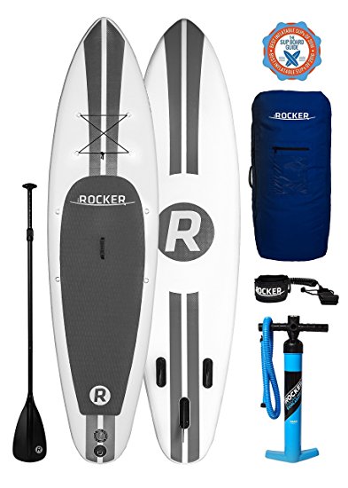 iRocker Inflatable SPORT Stand Up Paddle Board 11' Long 30" Wide 6" Thick SUP Package