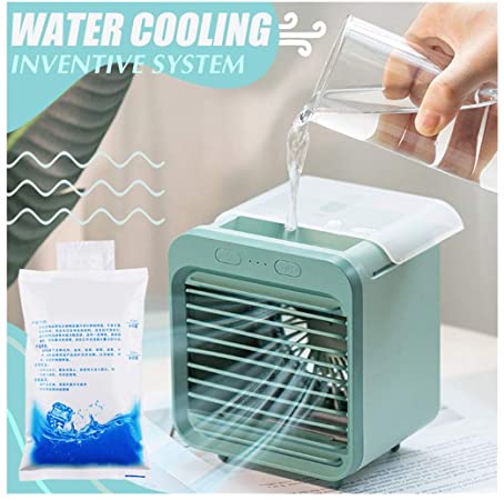 N / A Portable Air Conditioner, USB Mini Air Conditioner, Mute Humidifier Upgraded Air Cooler, Green