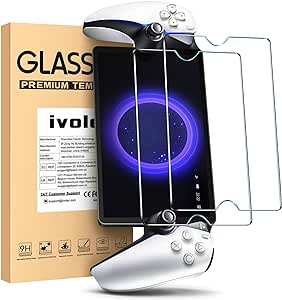 ivoler [2-pack Screen Protector compatible with PlayStation Portal Remote Player, Tempered Glass Protection Film [without air bubbles] [Hardness 9H] [Ultra Resistant]