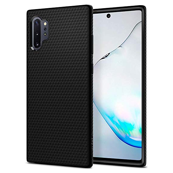 Spigen Liquid Air Armor Designed for Samsung Galaxy Note 10 Plus Case/Galaxy Note 10 Plus 5G Case (2019) - Matte Black