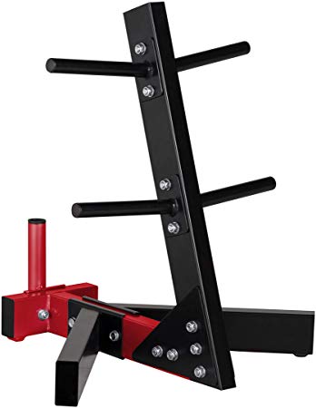 CAP Barbell Black/Red Tree Storage Rack for Weights and Bar