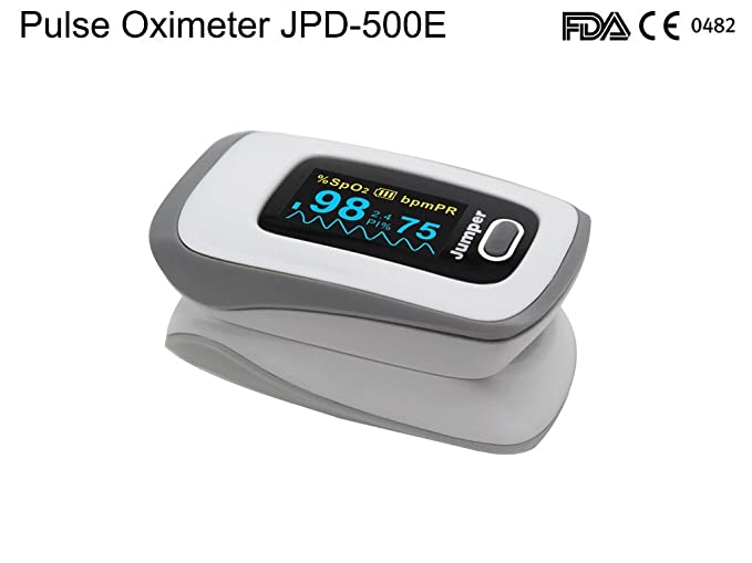 Jumper Fingertip Pulse Oximeter Model JPD-500E (SPO2 & PR Display)